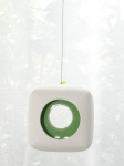 Hanging Candle Holder- Cube - Outdoor/Indoor - Green